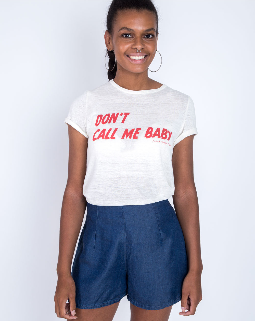 Top Mathilde 100% lin Don’t Call Me Baby  3