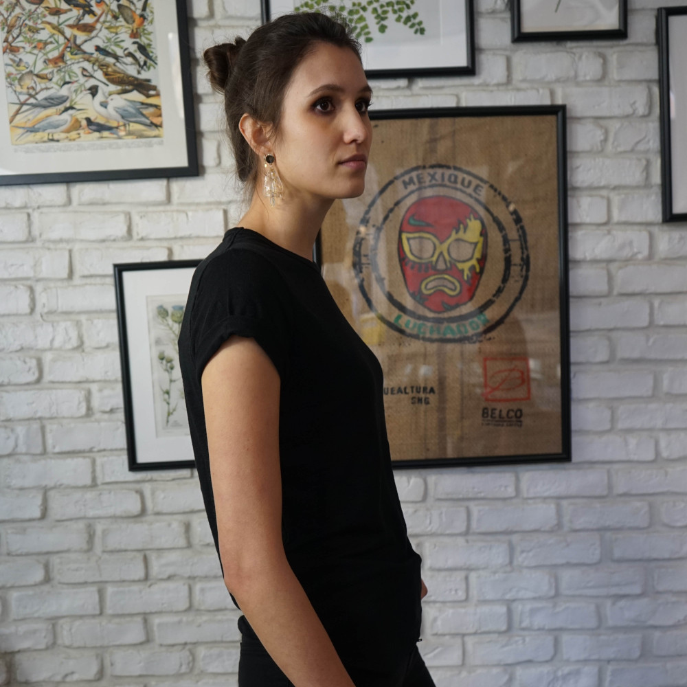 T-SHIRT ZUMOI 100% LIN ÉCOLOGIQUE UNI NOIR 3