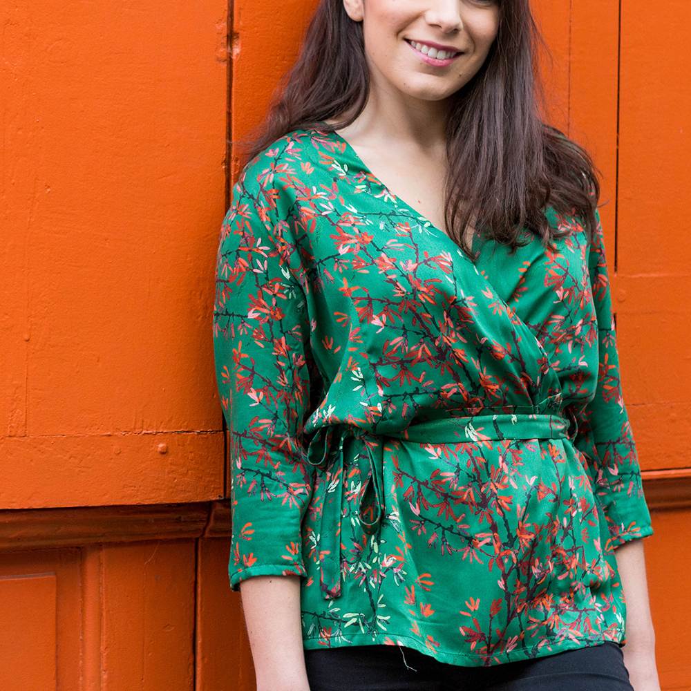 Chemisier Zaski portefeuille viscose imprimé 3