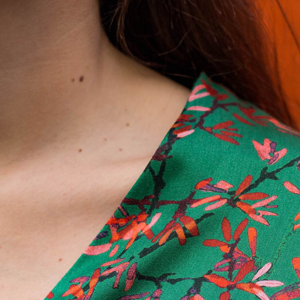 Chemisier Zaski portefeuille viscose imprimé 4