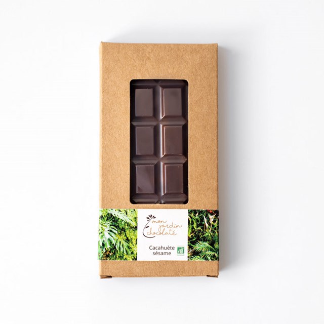 Ma tablette de chocolat bio praliné Cacahuète Sésame 2