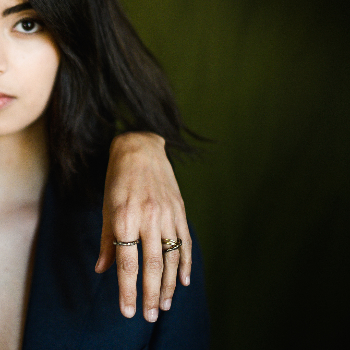 Anneau Zéphyr - Argent massif ou bronze doré  4