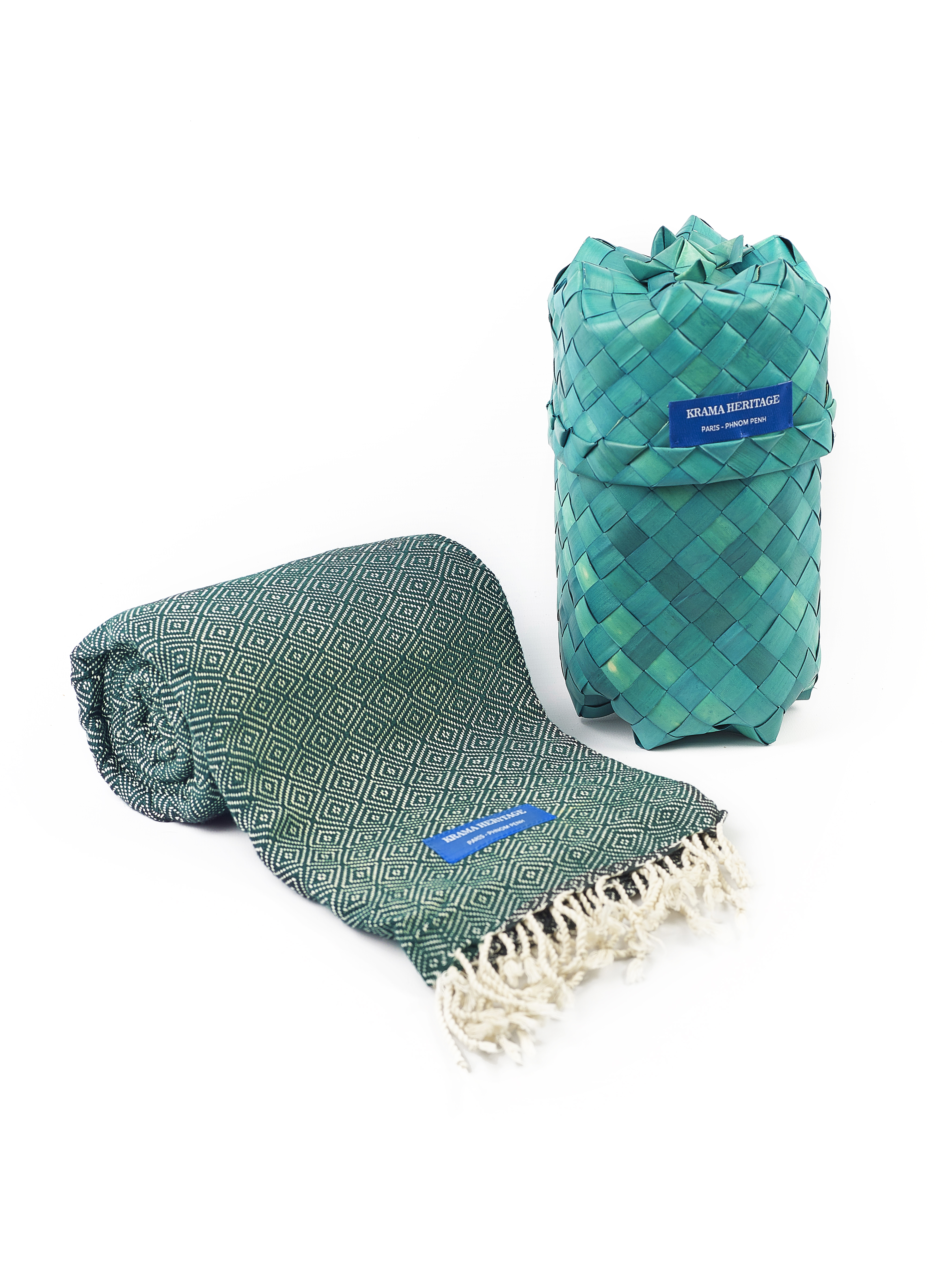 Le Grand Krama Chaud Vert Forêt 2