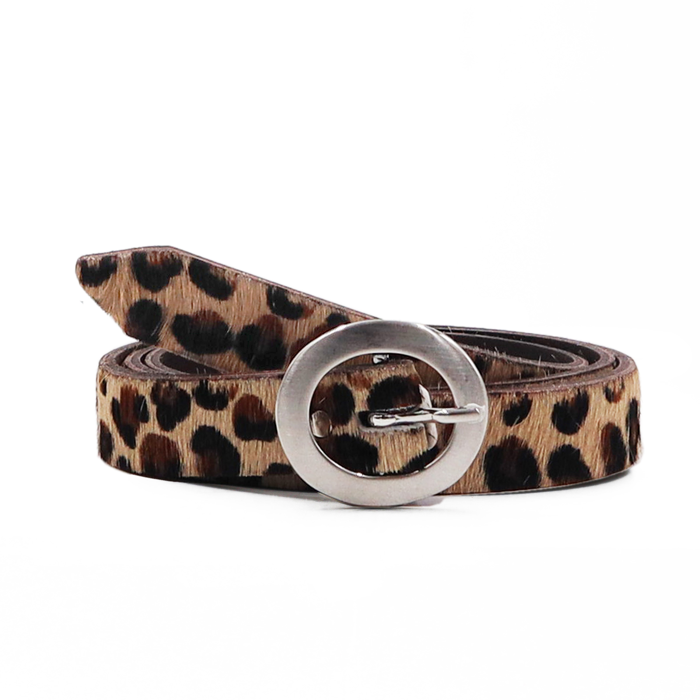 Ceinture Fine en Cuir leopard pour Femme JULES JENN Dream Act