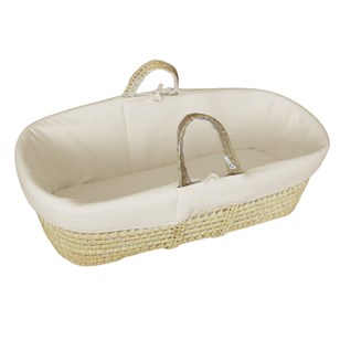 Couffin en Feuilles de Palmier et Coton Bio - Crème