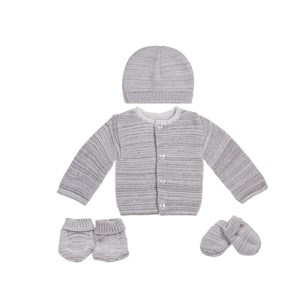 Ensemble Naissance en Coton Bio - Perle - 1 mois