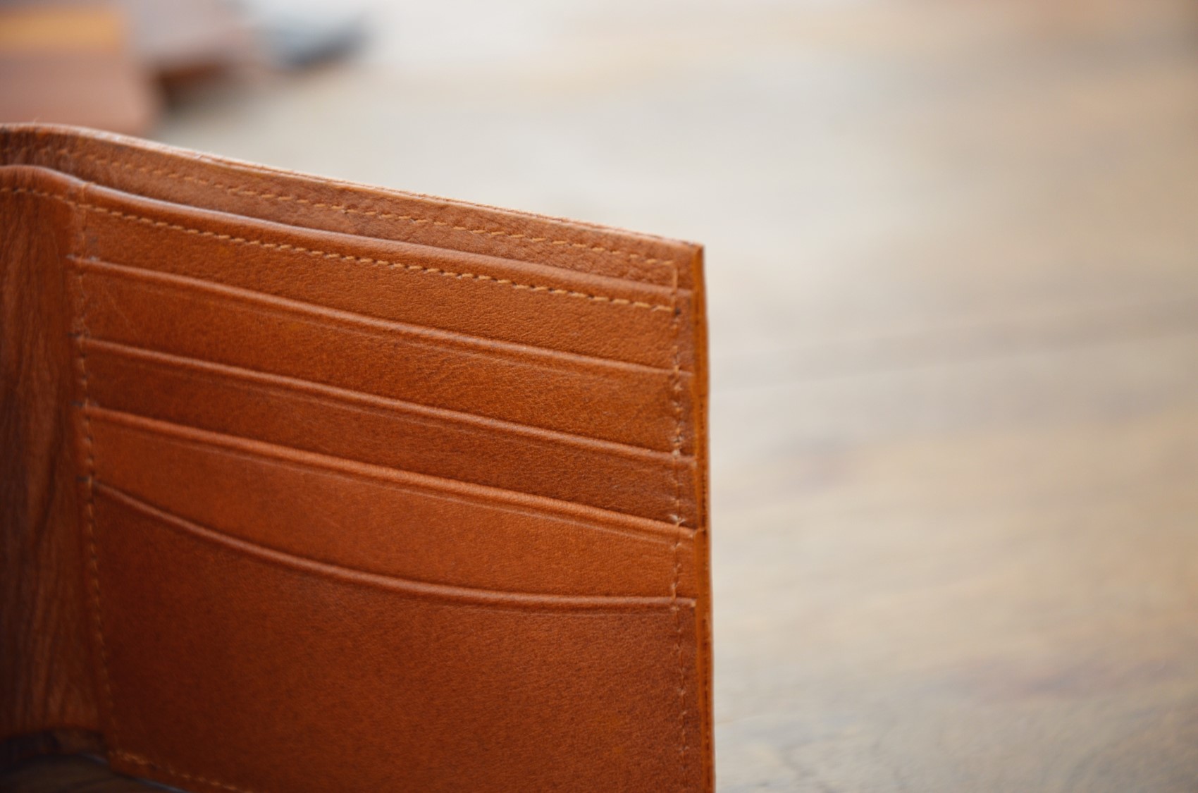 portefeuille cuir marron clair