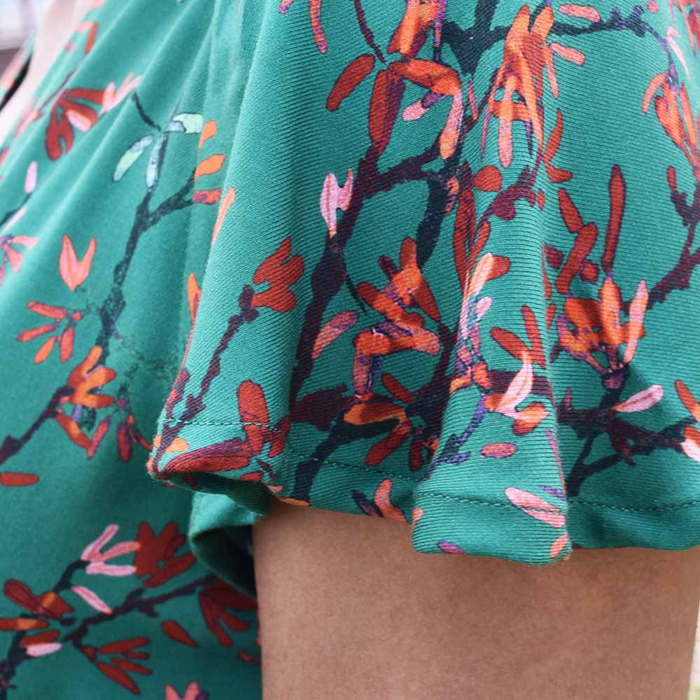 ROBE ZURAS IMPRIME KIMONO À MANCHES PAPILLON IMPRIMÉ 6