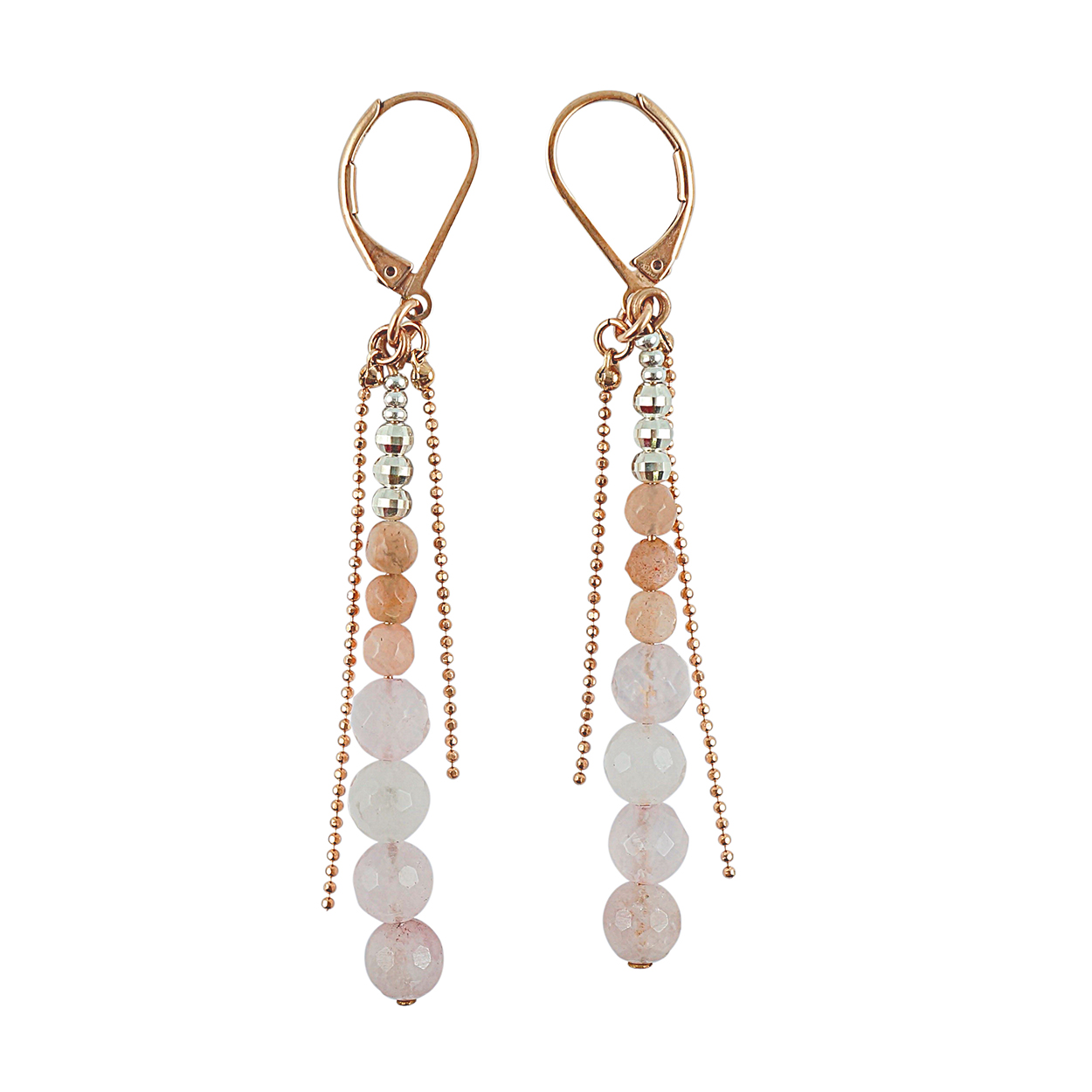 Pendantes pierres fines BOHEME Rose 4