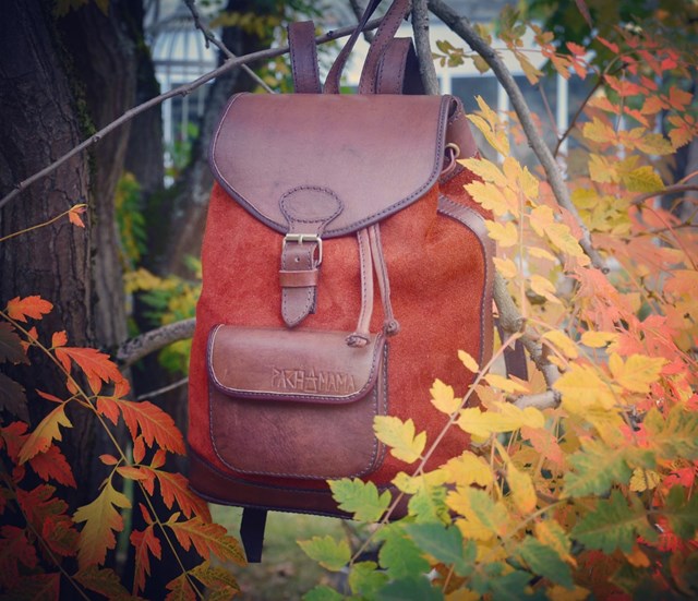 sac à dos cuir nubuck