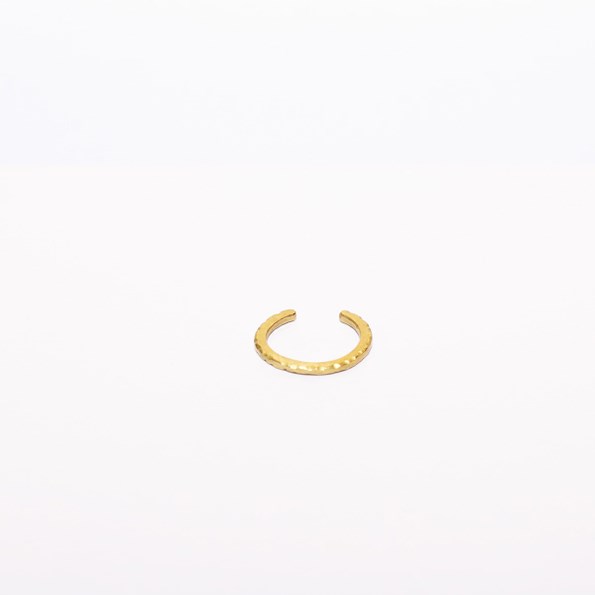 bague, bresma, martelé, laiton, dorée, faitmain, paris