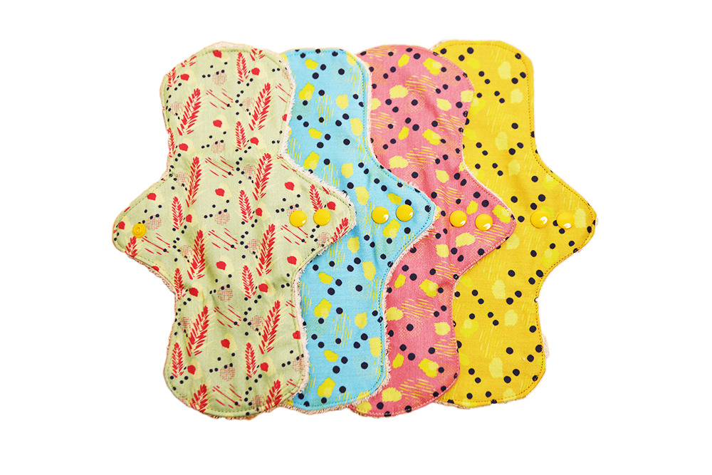 pack de protections menstruelles lavables coton bio