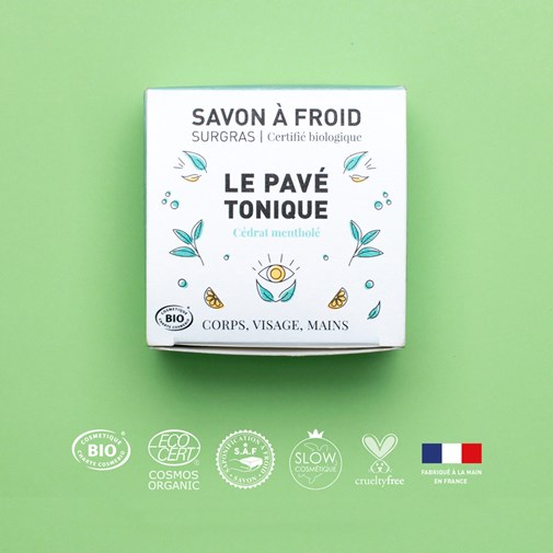 Le Pavé Tonique | Savon à froid surgras certifié BIO