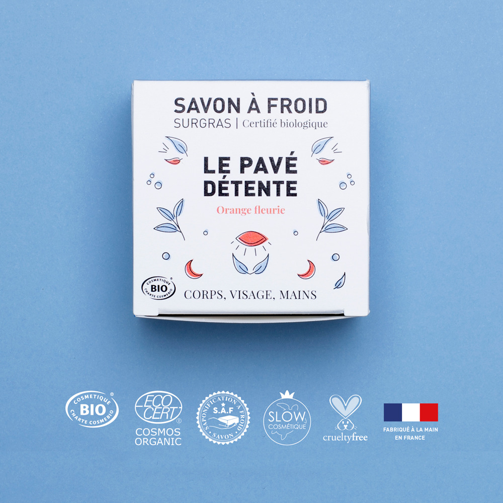 Le Pavé Détente | Savon à froid surgras certifié BIO 3