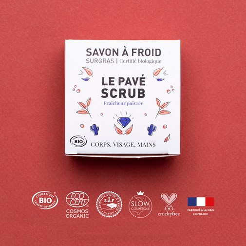 Le Pavé Scrub | Savon à froid surgras certifié BIO