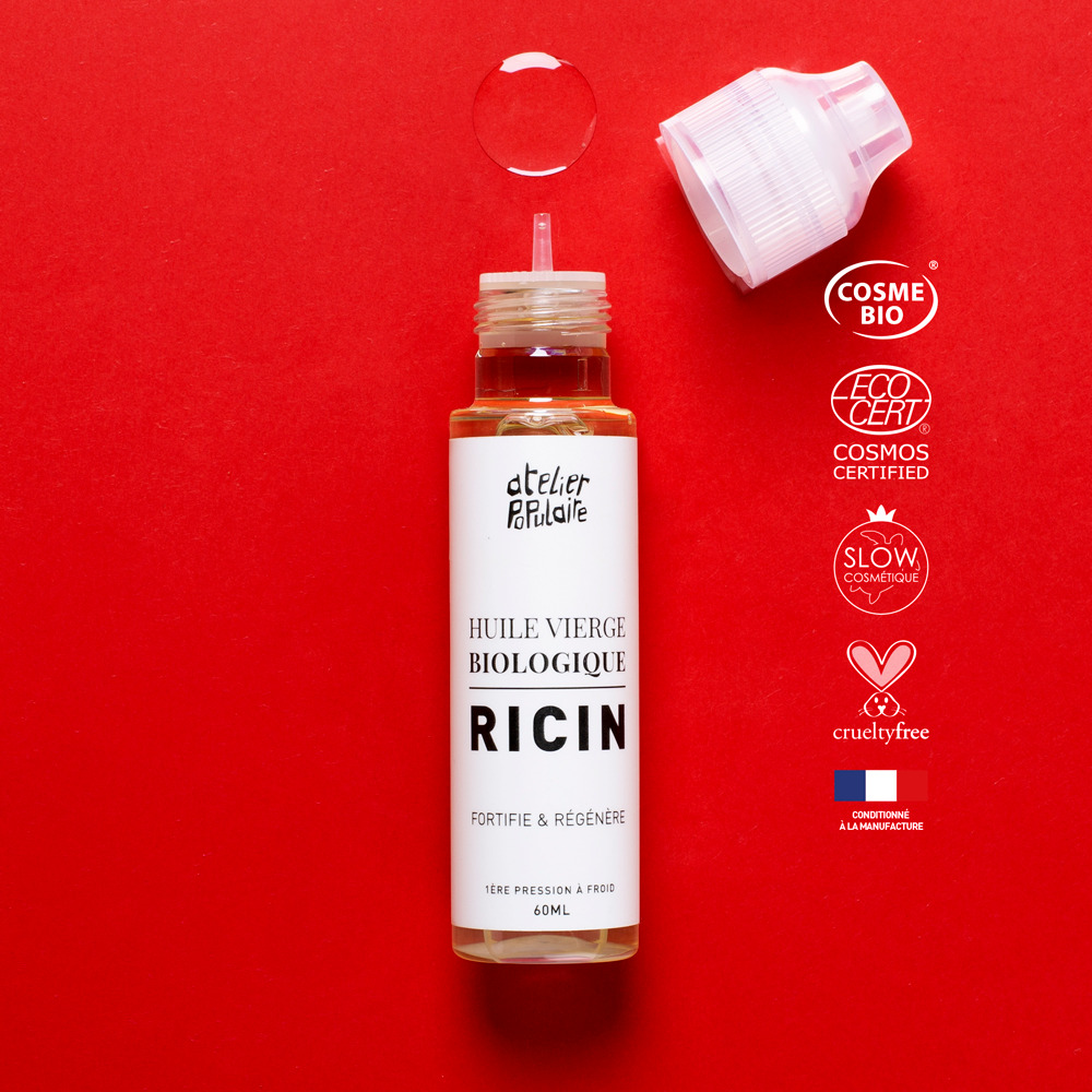 Huile vierge biologique de Ricin | 60mL 3