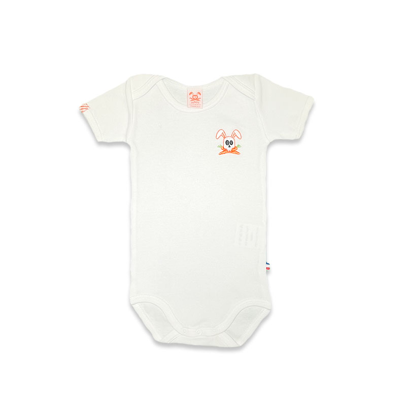 Body en Coton Bio Fuzzy Blanc 5