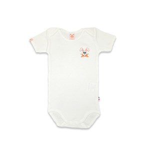 Body en Coton Bio Fuzzy Blanc