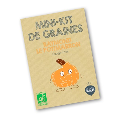 Mini-kit de semis - Graines de potimarron bio - Raymond le potimarron