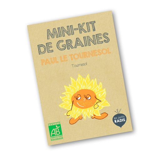 Mini-kit de semis - Graines de tournesol BIO - Paul le tournesol