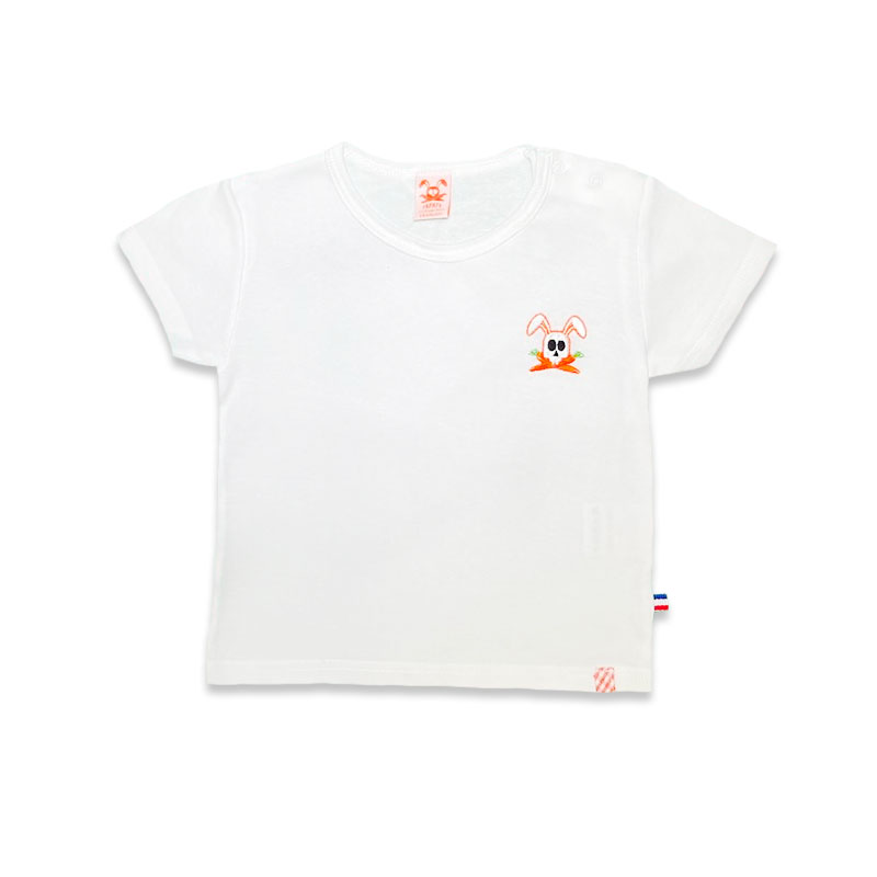 Tshirt en Coton Bio Hotot Blanc 6 mois - 4 ans 6