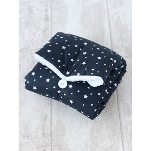 Matelas à langer - bleu marine étoile