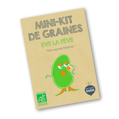 Mini-kit de semis - Graines de fève BIO - Eve la fève