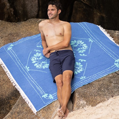 Drap de plage à partir de coton recyclé et biologique - ETERNITY