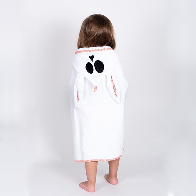 vue dos cape de bain enfants en coton bio by Papate