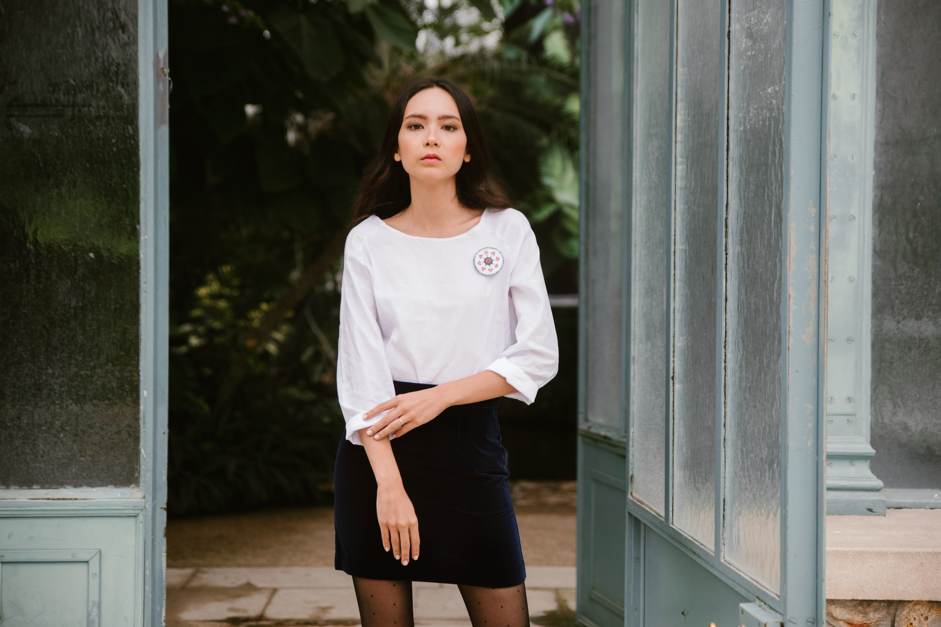 ARTY - Jupe velours bleu 5