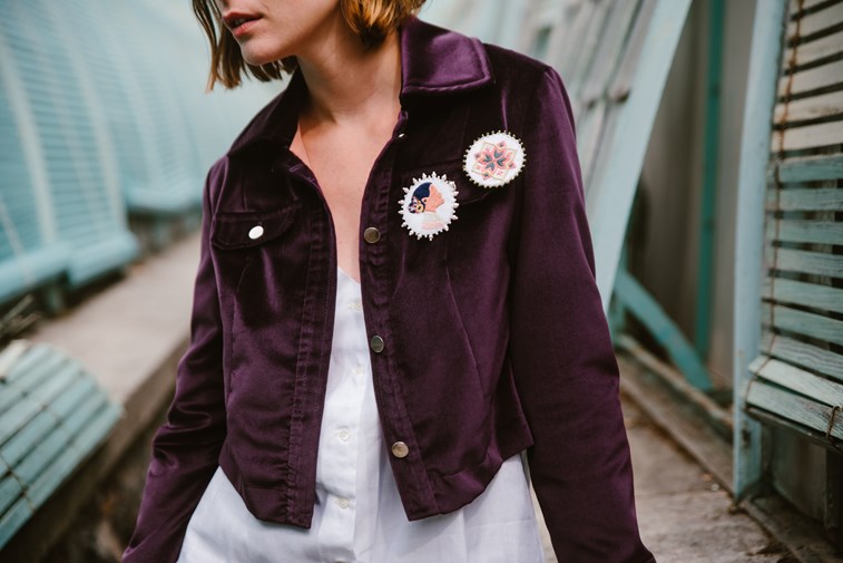 AVANA - Veste en velours