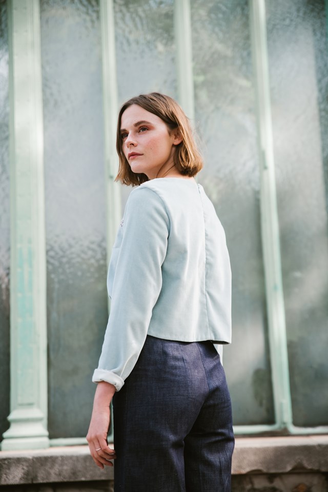 ALANA - Top brodé velours 3