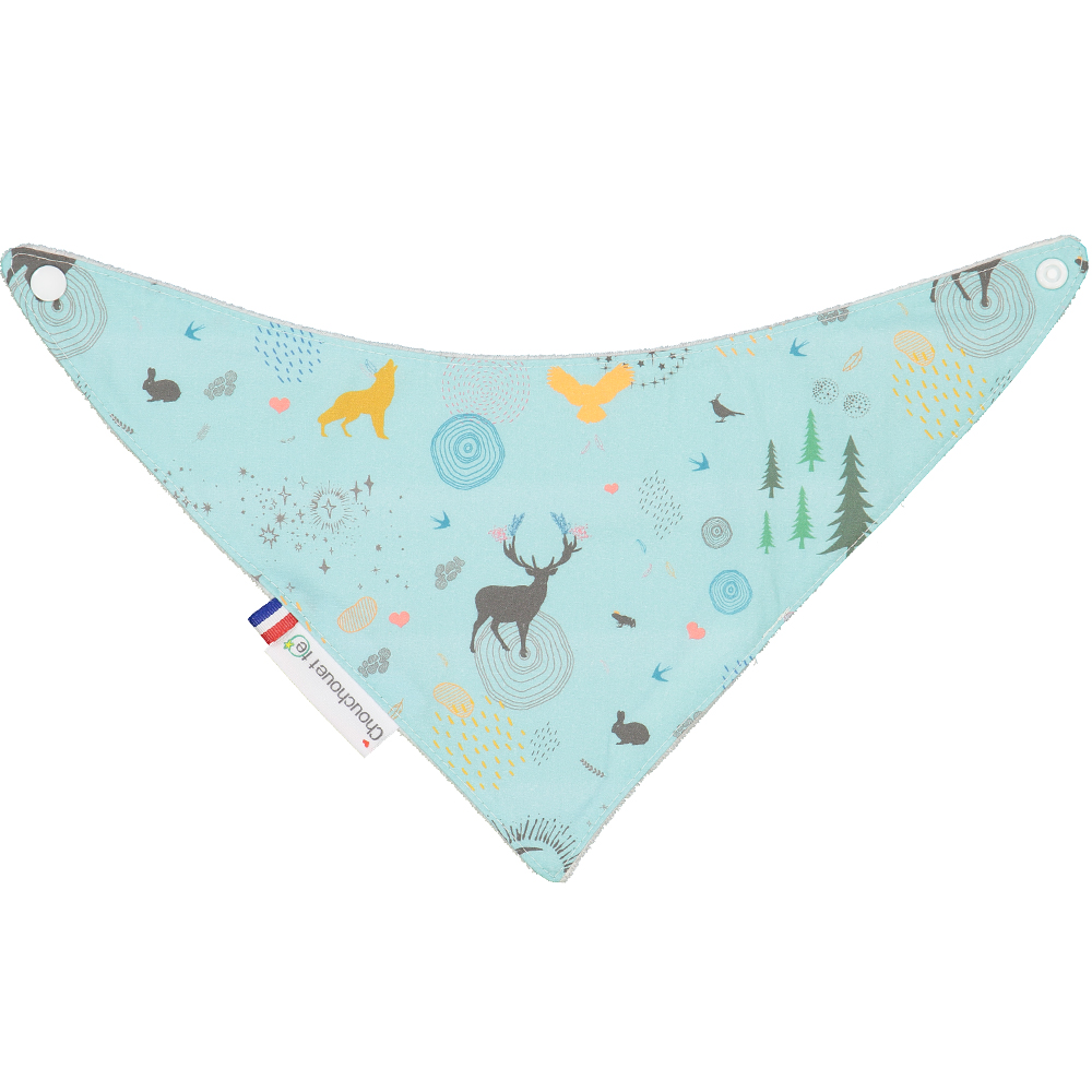 Bavoir bandana - Lior Bleu 3