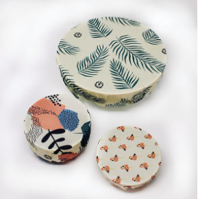 Pack de Bee Wraps | 3 Emballages Alimentaires Réutilisables made in France - Tropical 6