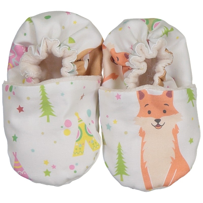 chaussons-souples-fox-bear-multicolores