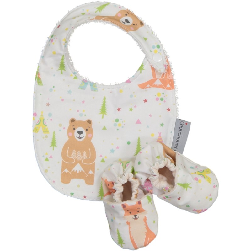 chaussons-souples-fox-bear-multicolores