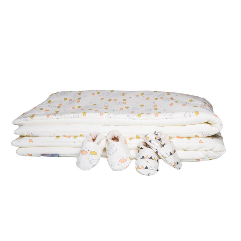 chaussons-souples-nuages-greges-multicolores