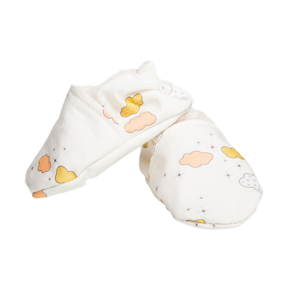Chaussons souples - Nuages Grèges 3
