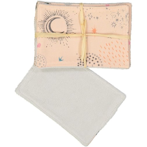 Lot de 5 lingettes lavables - Lior Rose