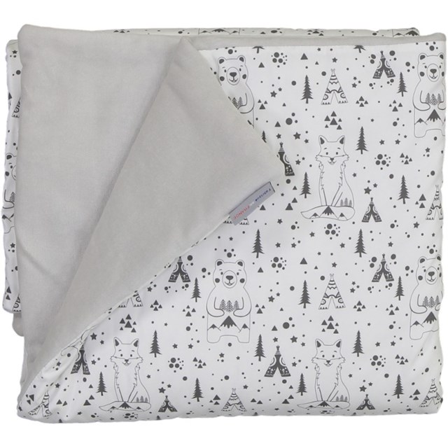 couverture-douceur-fox-bear-noir-blanc