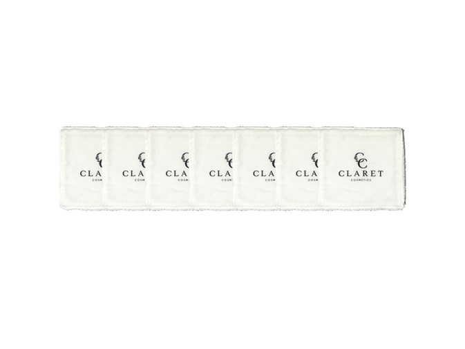 Lot de 7 lingettes démaquillantes lavables