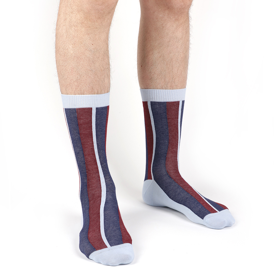 Chaussettes hommes à rayure