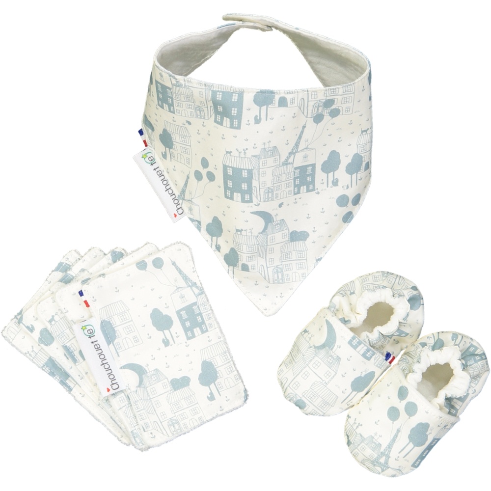 Bavoir bandana "Précieuse Paris" 3