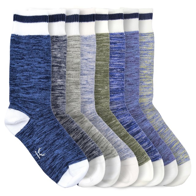8 paires de chaussettes nautiques - Coton biologique  2
