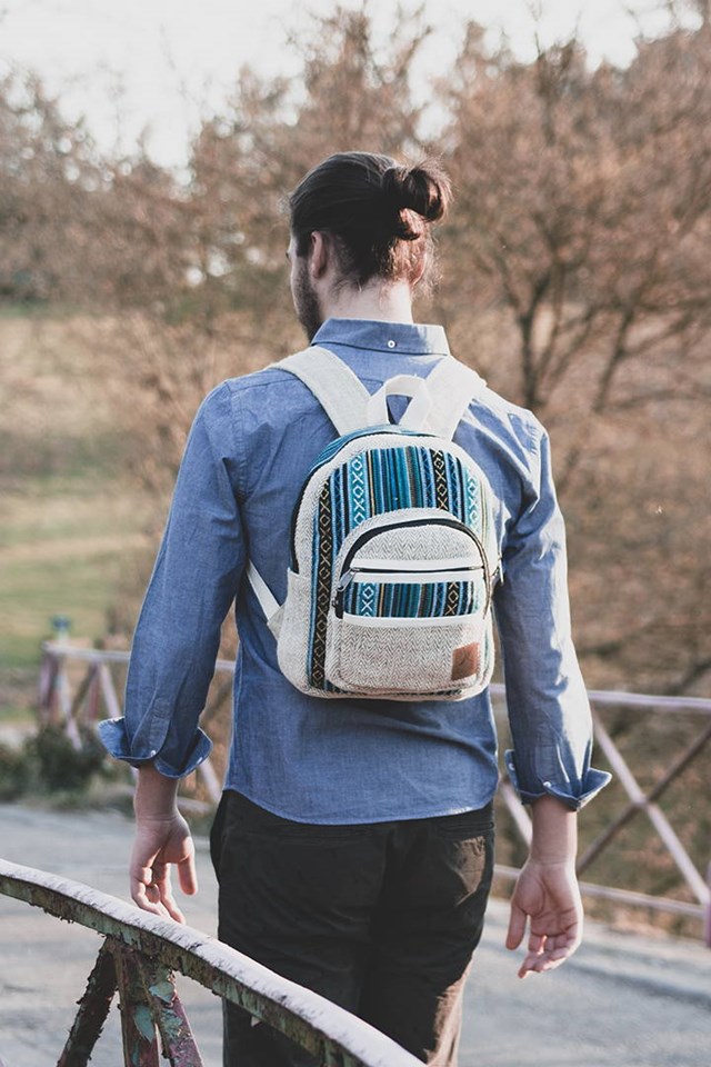 sac en chanvre éthique et écoresponsable fait main motifs ethniques