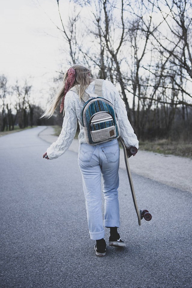 sac en chanvre éthique et écoresponsable fait main motifs ethniques