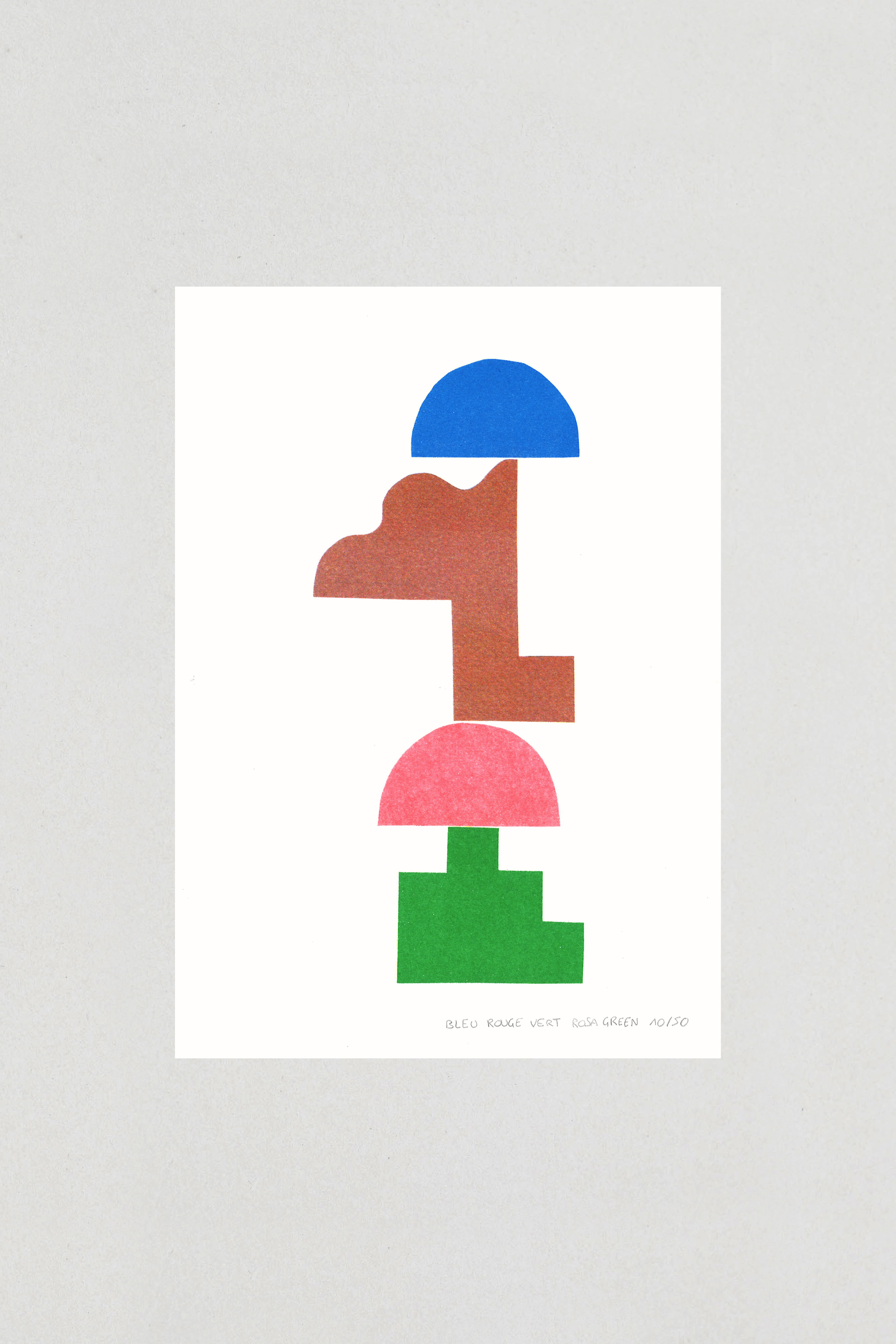 Illustration "BLEU ROUGE VERT", A4  2