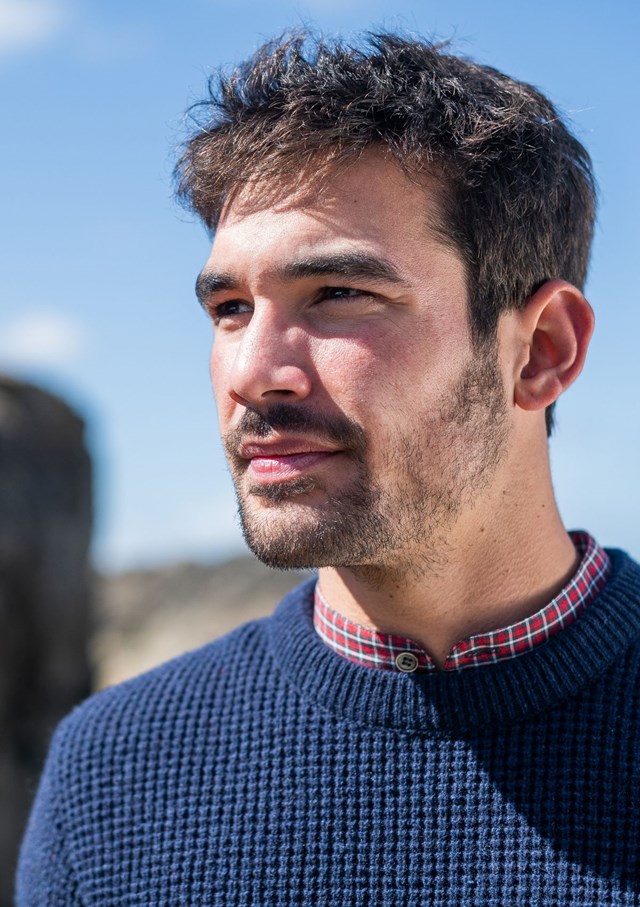 Pull ORIGINE - Fibres recyclées - Made in France - Marine 4