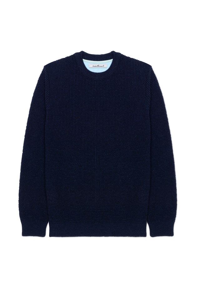 Pull ORIGINE - Fibres recyclées - Made in France - Marine 3