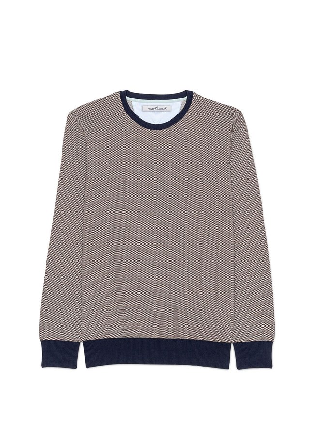 Pull VILLEGIATURE - Made in France - Coton Bio GOTS - Marine 3